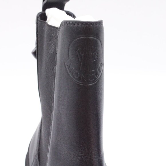 NIDB Moncler Envile Chelsea Ankle Boots with Chunky Heels in Black EU 36 - Picture 11 of 16
